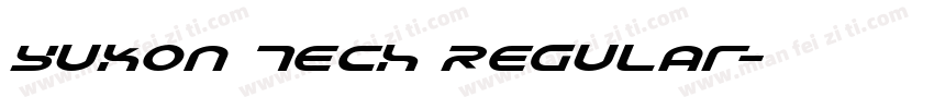 Yukon Tech Regular字体转换